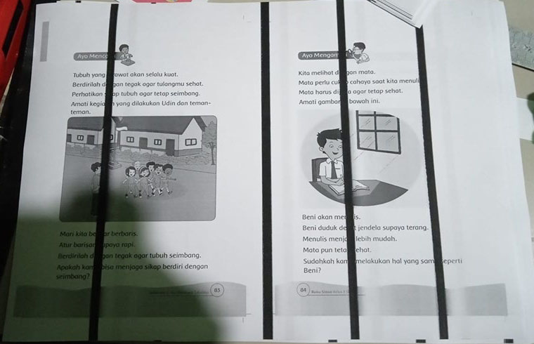 fotocopy garis hitam